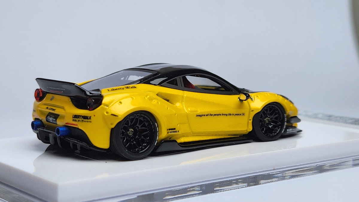 Veloce 1/64 LB ferrari フェラーリ 488 ミニカー 1:64 Veloce Ferrari 488 GTB Yellow LB Performance. Resin