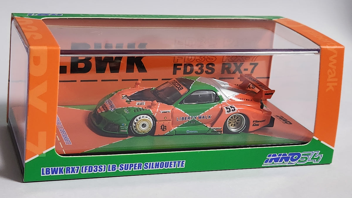 1/64 MDX限定 INNO LBWK マツダ RX-7 FD3S 12台入