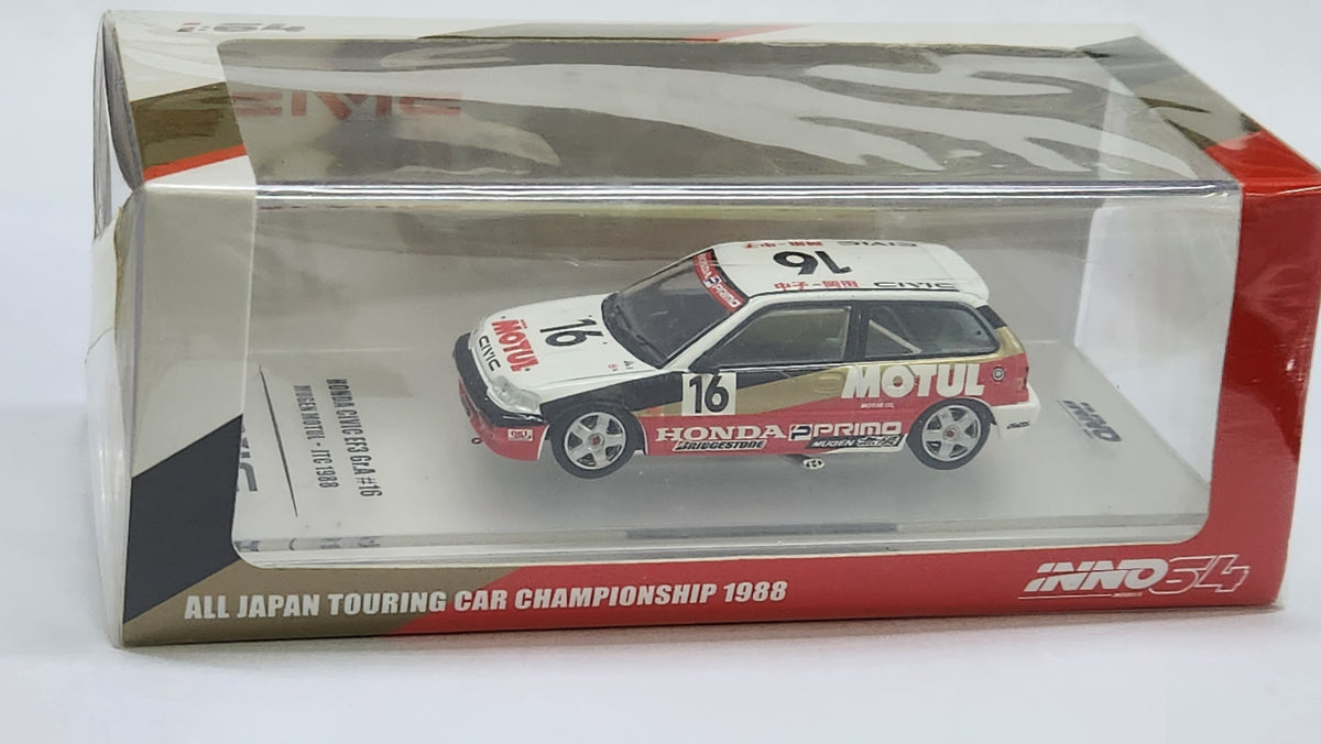 イノモデル　1/64 シビック EF3 MUGEN MOTUL 1988 イノモデル 1/64 ホンダ シビック EF3 Gr.A 無限 モチュール