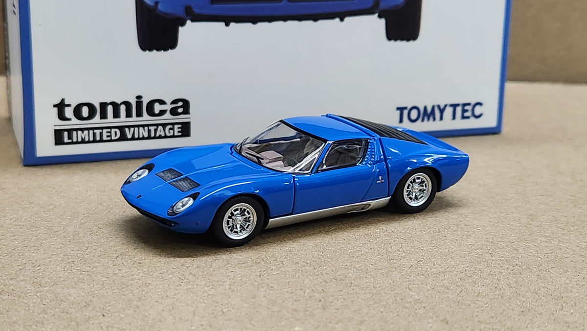 1:64 Tomica Limited Vintage Tomytec Lamborghini Miura P400 Blue Diecas