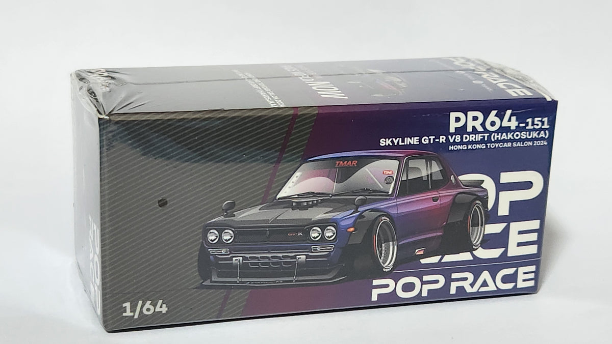 ポップレース　1/64 スカイライン　GT-R V8 DRIFT 香港限定 ポップレース 1/64 スカイライン GT-R V8 DRIFT 香港限定 1/64