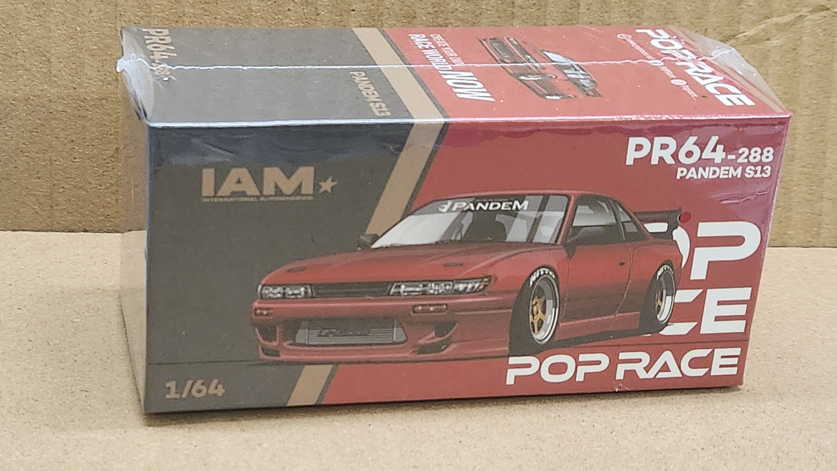 1:64 Pop Race Nissan Silvia S13 Pandem Red Chrome. IAM Indonesia