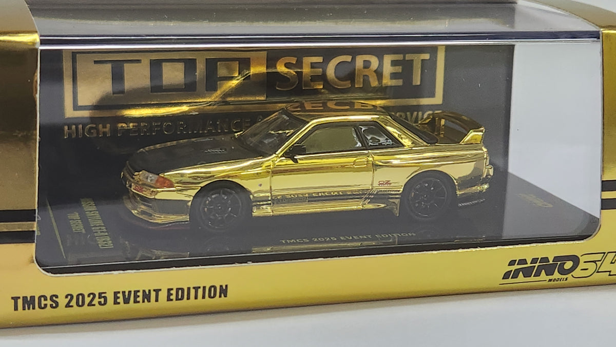 1:64 inno64 Nissan Skyline GT-R R32 Top Secret Chrome TMCS