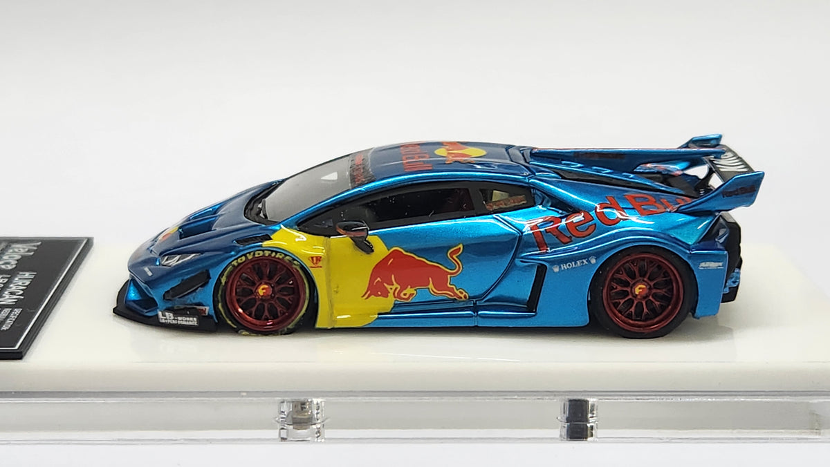 1:64 Veloce Lamborghini Huracan LP610-4 Red Bull Chrome Blue