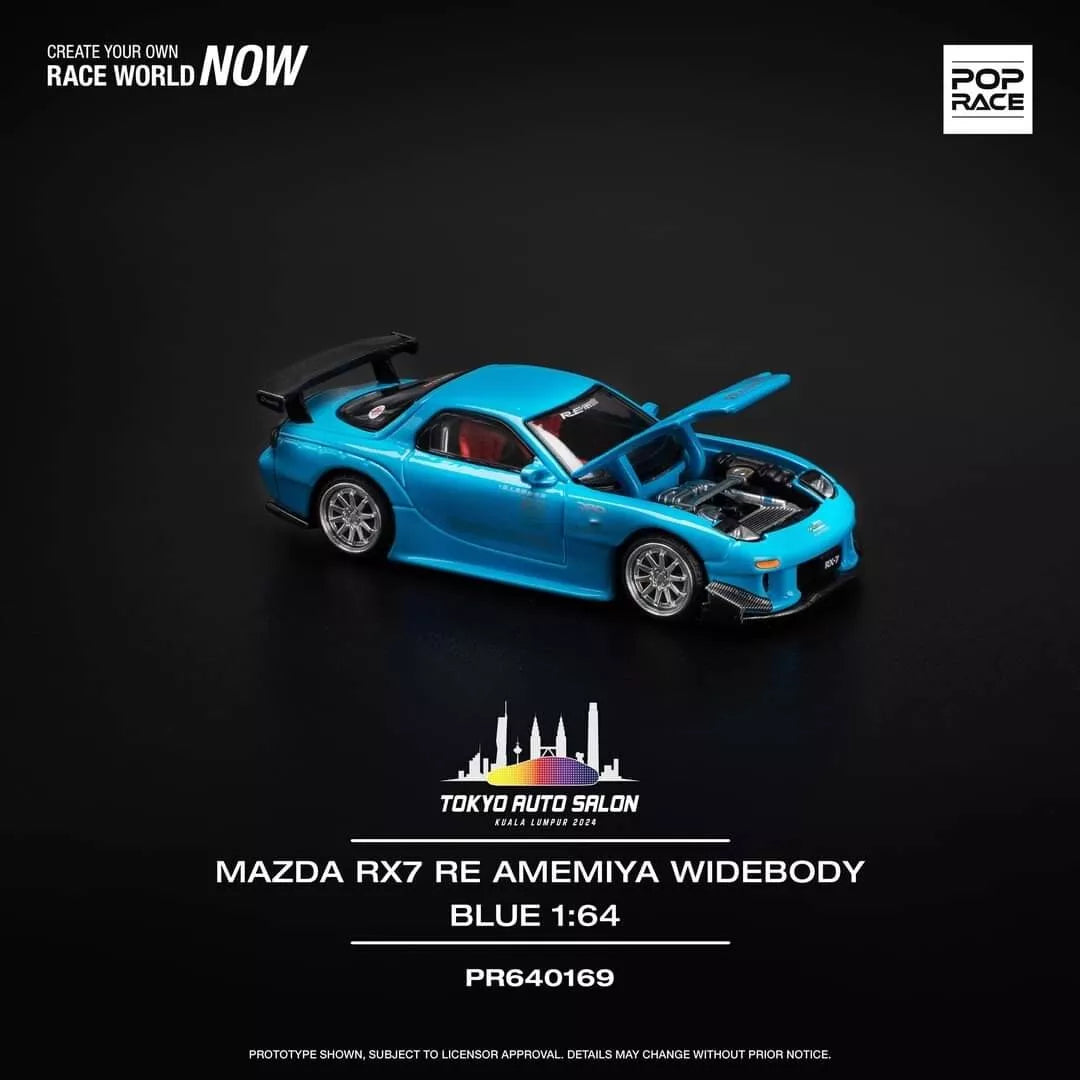 1:64 Pop Race Mazda Rax-7 FD3S Re Amemiya Widebody Tokyo Auto