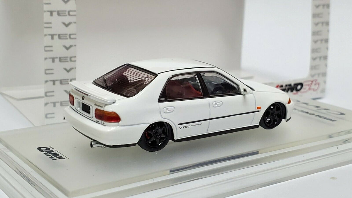 Inno64 Honda Civic EG6 Ferio SiR White. 1:64 – hiltawaytoyhk