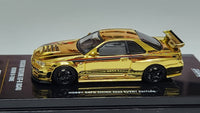 1:64 Inno64 Nissan Skyline GT-R R34 Nismo R-Tune Gold Chrome