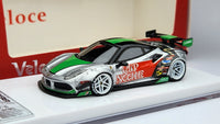 1:64 Veloce Ferrari 488 GTB Cup Noodle Silver LB Performance Resin