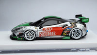1:64 Veloce Ferrari 488 GTB Cup Noodle Silver LB Performance Resin