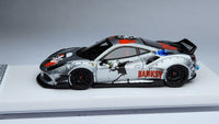 1:64 Veloce Ferrari 488 GTB Banksy LB Performance Silver. Resin.