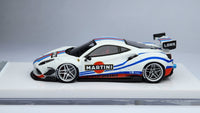 1:64 Veloce Ferrari 488 GTB Martini White LB Performance Resin.