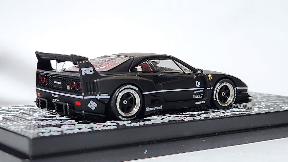 1:64 Inno64 inno Ferrari F40 Liberty Walk Matt Black Hong Kong Toycar ...
