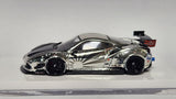 1:64 Veloce Ferrari 488 GTB Chrome Silver Liberty Walk LBWK. Resin.
