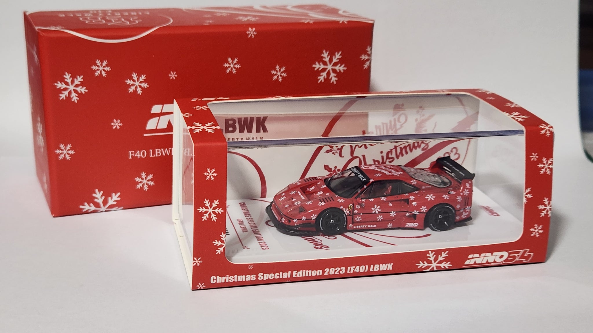 INNO64 F40 LBWK Christmas 激レア2台セット Inno64 Ferrari F40 LBWK Christmas Edition 2023 Chase Green