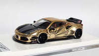 1:64 Veloce 488 GTB Matt Chrome Gold Zero Fighter LB Performance Resin