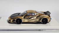 1:64 Veloce 488 GTB Matt Chrome Gold Zero Fighter LB Performance Resin