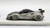 1:64 Veloce Ferrari 488 GTB Gloss Zero Fighter GT Wing LB Performance Resin