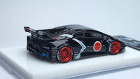 1:64 Veloce Lamborghini Huracan LP610-4 LB Performance Zero Sen Black. Resin
