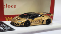 1:64 Veloce Lamborghini Huracan LP610-4 LB Performance Gold Gucci. Resin