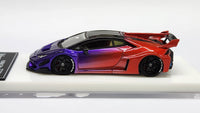 1:64 Veloce Lamborghini Huracan LP610-4 LB Performance Purple/Red. Resin