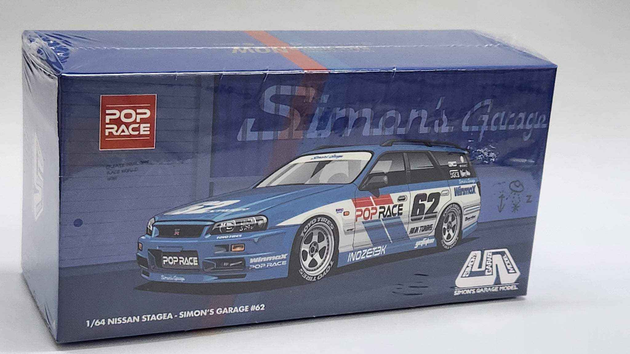 Dfesta チャンビン set 1:64 Pop Race Nissan Stagea Simon's Garage #62 All in tuning