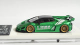 1:64 Veloce Lamborghini Huracan LP610-4 LB Performance Metallic Green. Resin