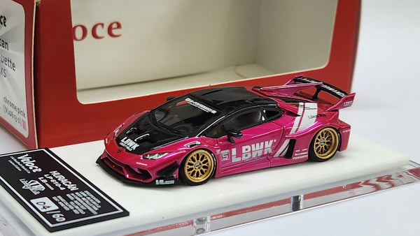 1:64 Veloce Lamborghini Huracan LP610-4 LB Performance Chrome Pink. Resin