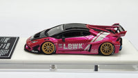 1:64 Veloce Lamborghini Huracan LP610-4 LB Performance Chrome Pink. Resin