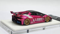 1:64 Veloce Lamborghini Huracan LP610-4 LB Performance Chrome Pink. Resin