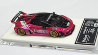 1:64 Veloce Lamborghini Huracan LP610-4 LB Performance Chrome Pink. Resin