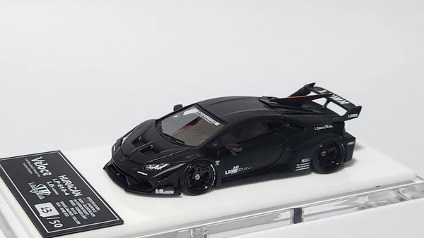 1:64 Veloce Lamborghini Huracan LP610-4 LBWK Matt Black Resin