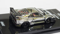 1:64 Inno64 Ferrari F40 Chrome Silver LBWK Hobby Expo China 2024 Diecast