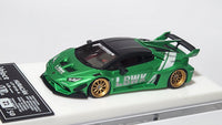 1:64 Veloce Lamborghini Huracan LP610-4 LB Performance Matt Metallic Green. Resin