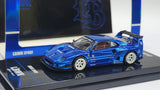 Chase 1:64 Inno64 Ferrari F40 LBWK Chrome Diecast
