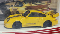 1:64 Fuelme Porsche 911 993 400R Gunter Works Hornet Yellow Resin