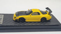 1:64 YM Model Mazda RX-7 FD3S Yellow Re Amemiya Rotary Resin