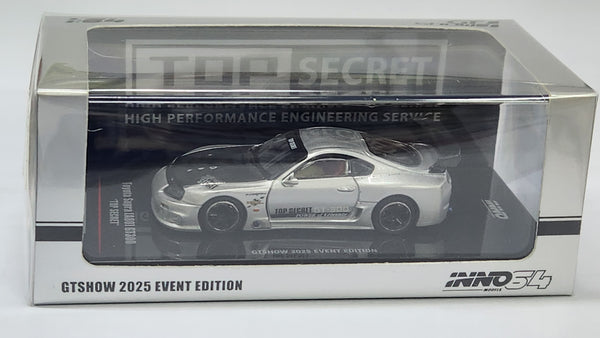 1:64 inno64 Toyota Supra A80 GT300 Top Secret Silver China GT Show
