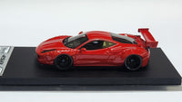 1:64 Veloce Ferrari 458 Italian LB Performance Red GT Wing. Resin.