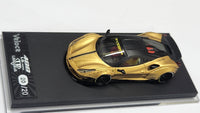 1:64 Veloce Ferrari 488 GTB LB Performance LBWK Matt Gold. Resin