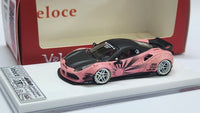 1:64 Veloce Ferrari 488 GTB LB Performance Glow in the dark Pink Resin.