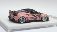 1:64 Veloce Ferrari 488 GTB LB Performance Glow in the dark Pink Resin.