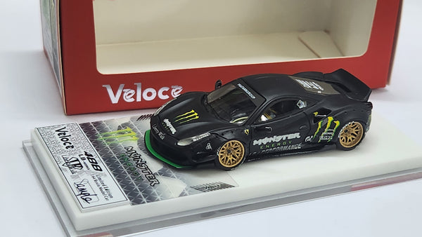 1:64 Veloce Ferrari 488 GTB LB Performance Monster Matt Black Sample