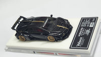 1:64 Veloce Lamborghini Huracan LP610-4 LB Performance Black with Gold Stripe