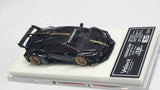 1:64 Veloce Lamborghini Huracan LP610-4 LB Performance Black with Gold Stripe