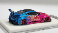 1:64 Veloce Nissan Skyline GT-R R35 35GT-RR LB Performance Chrome Red Bull. Resin.