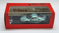 1:64 Veloce Ferrari 488 GTB LB Performance Metallic Neon Blue. Resin.