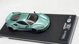 1:64 Veloce Ferrari 488 GTB LB Performance Metallic Neon Blue. Resin.