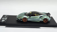1:64 Veloce Ferrari 488 GTB LB Performance Ice Blue. Resin