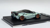 1:64 Veloce Ferrari 488 GTB LB Performance Ice Blue. Resin