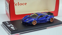 1:64 Veloce Ferrari 488 GTB LB Performance Metallic Blue. Resin.